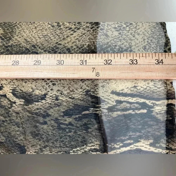 Show Me Your Mumu Dress Python Snake Sheer Black Vneck Dress Size Medium - Picture 11 of 11